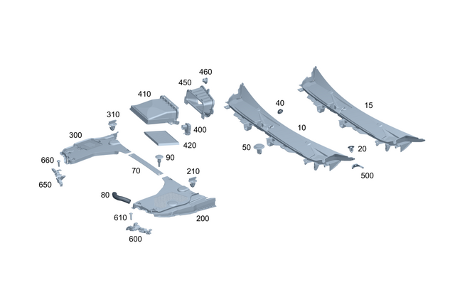 2328315300 - : Water Baffle for Mercedes-Benz Image