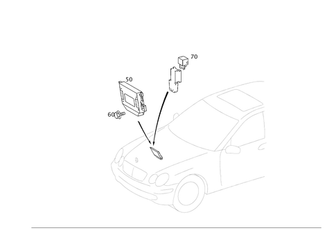 Electrical Compartment in Co-Driver Legroom for 2003 Mercedes-Benz C32 AMG #0