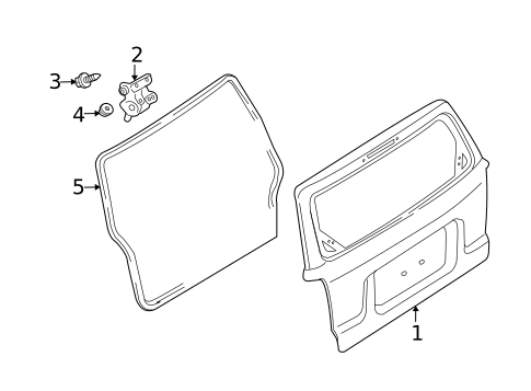 Gate & Hardware for 2010 Mercury Mariner #0