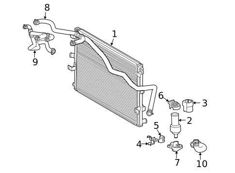 Intercooler for 2009 Jaguar XJR #0