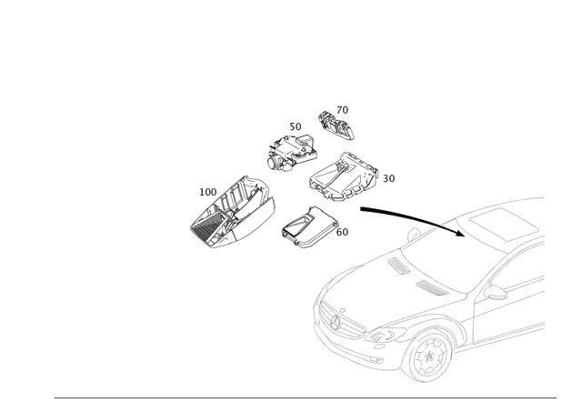 9054700 - Electrical System: Multi-Purpose Camera for Mercedes-Benz: CL550, CL600, CL63 AMG, CL65 AMG Image image