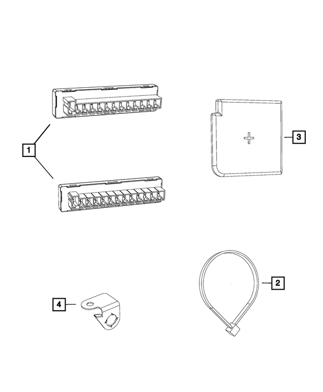 4606858AA - Electrical: Battery Terminal Cover for Mopar Image image