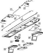 1KM36DW1AA - Interior Trim: Overhead Console for Mopar Image