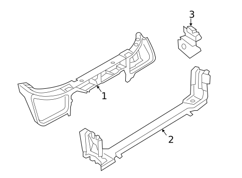 Radiator Support for 2005 Chrysler 300 #0