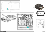 61367924276 - Vehicle Electrical System: Mini-Relay Contactor for BMW Image