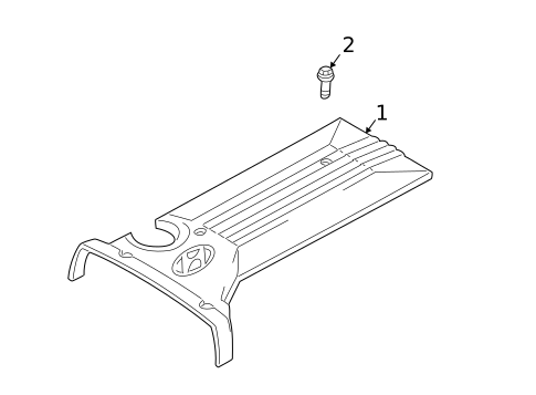 Engine Appearance Cover for 2003 Hyundai Santa Fe #0