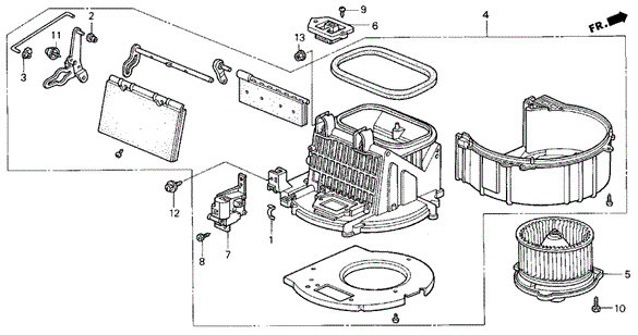 Heater Blower for 1998 Honda Odyssey #0