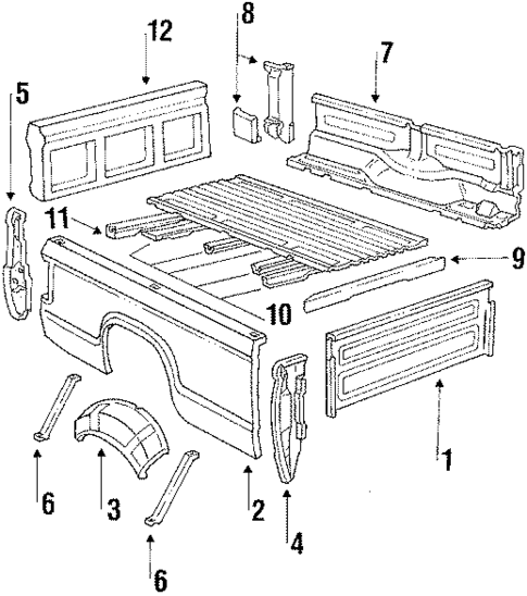 Pick UP Box for 1985 Ford F-150 #3