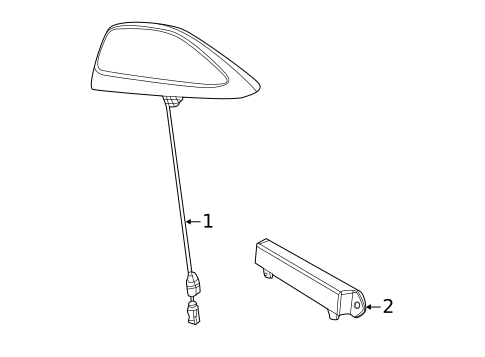 Antenna & Radio for 2022 Ram 3500 #1