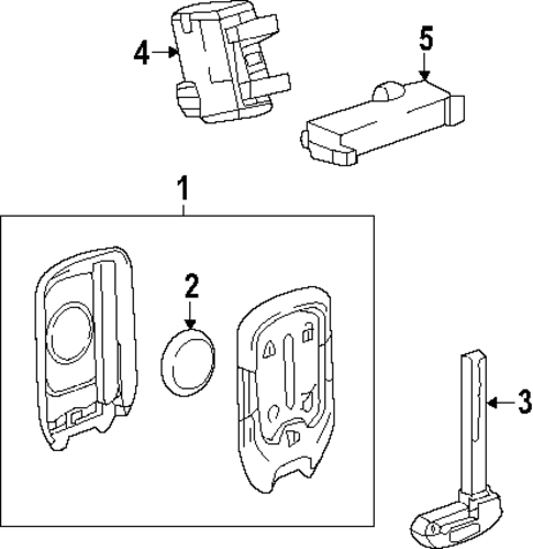 Keyless Entry Components for 2024 Chevrolet Tahoe #7