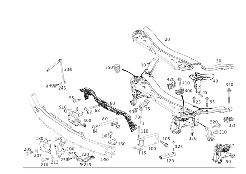 Front Stiffening and Radiator Support for 2022 Mercedes-Benz E53 AMG #0