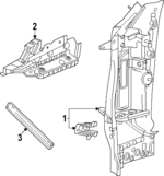86572528 - : Inner Hinge Pillar for Honda: Prologue Image