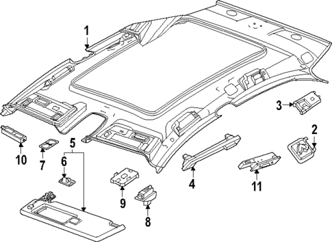 Interior Trim - Roof for 2025 Porsche Macan #1
