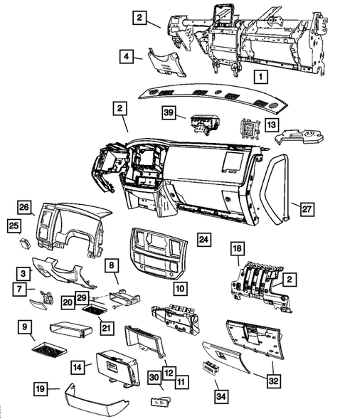 Instrument Panel for 2006 Dodge Ram 2500 #0