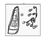 924023X050 - : 2011-2013 Hyundai - Tail Lamp Assembly for Hyundai: Elantra, Elantra Coupe Image