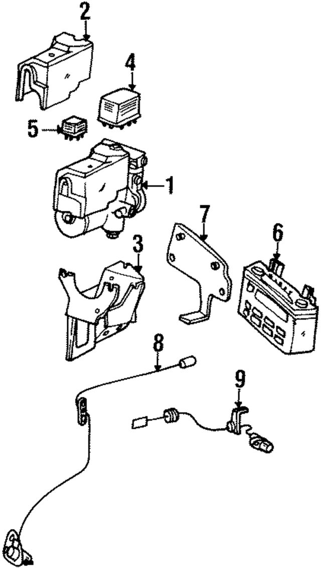 15426719 - Brakes: Solenoid Valve Relay for Mercedes-Benz Image