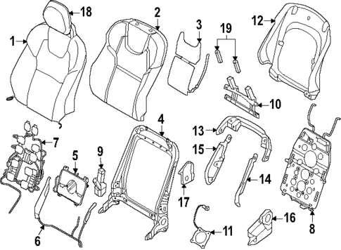 Driver Seat Components for 2020 Volvo S60 #0