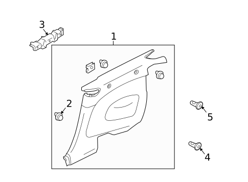 Interior Trim - Quarter Panels for 2010 INFINITI G37 #0