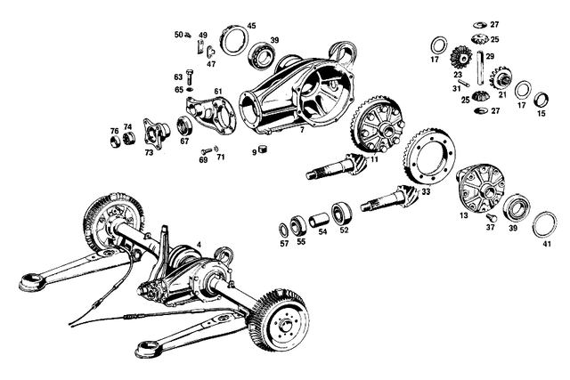1103500140 - : Differential Pinion for Mercedes-Benz: 190C, 190DC, 220b, 220Sb, 230SL Image