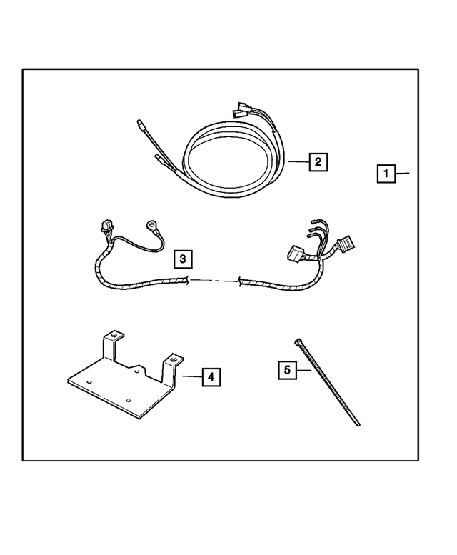 6104759AA - Mopar Accessories - Component Parts: Tie Strap for Mopar Image