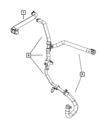 55038132AA - Air Conditioners and Heaters: Heater Return Tube &amp; Hose for Mopar Image