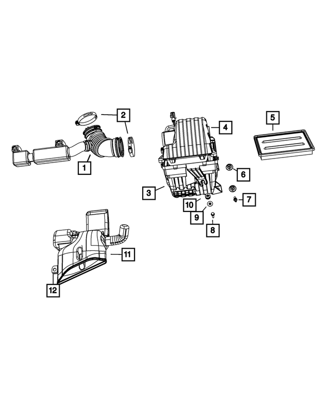 4891636AD - : Clean Air Hose for Mopar Image