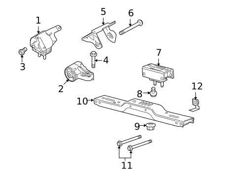 Engine & Trans Mounting for 2010 Ford F-150 #1