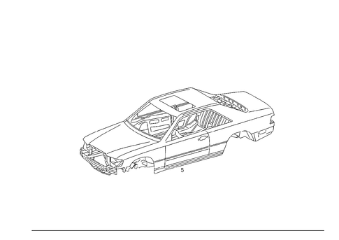 Body Shell for 1989 Mercedes-Benz 300CE #0
