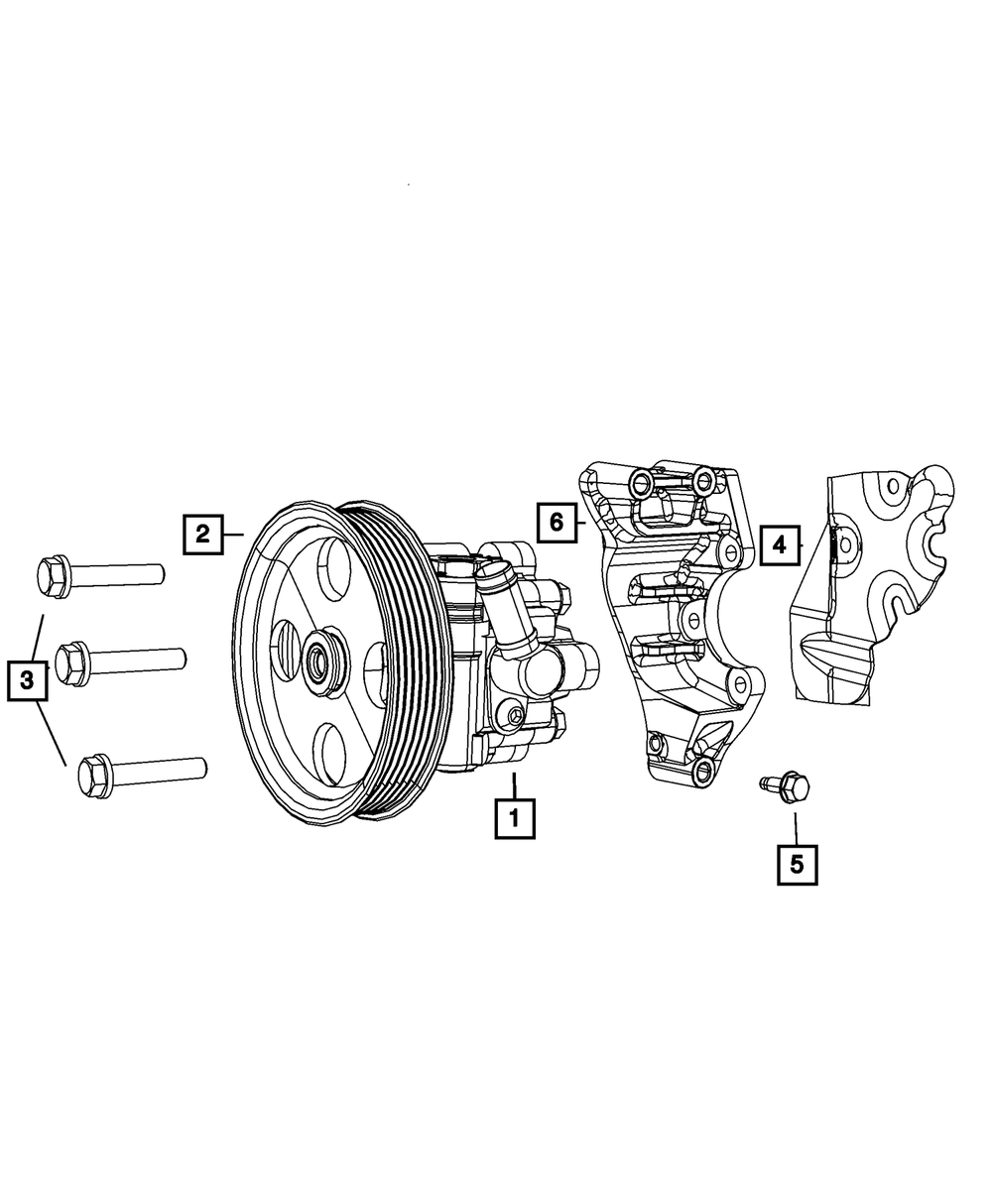 Power Steering Pump, Remanufactured - Mopar (R5151727AE)