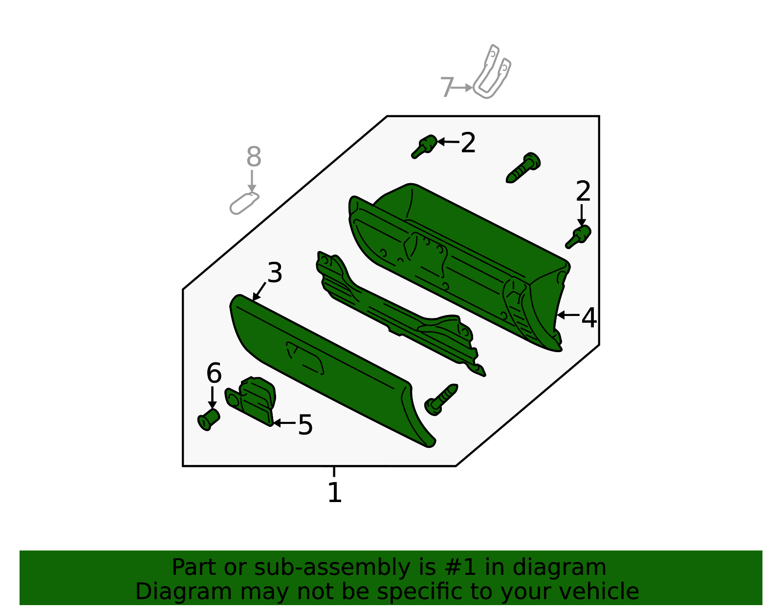 GK2A-64-030C-80 - Glove Box Assembly - 2003-2008 Mazda 6 | Mazda Swag