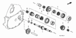 23261PL3000 - Transmission - Manual: SHAFT, REVERSE GEAR for Honda Image