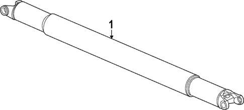 Drive Shaft for 2014 GMC Sierra 2500 HD #1