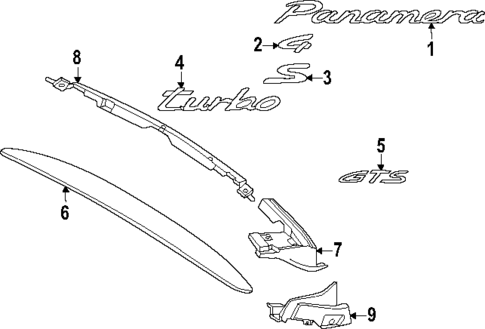 Exterior Trim - Lift Gate for 2025 Porsche Panamera #0