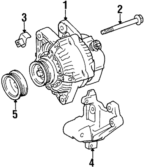 Alternator for 1997 Toyota Celica #1