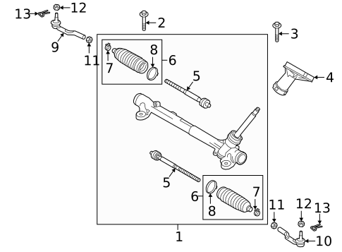 Steering Gear & Linkage for 2019 Mazda 6 #0