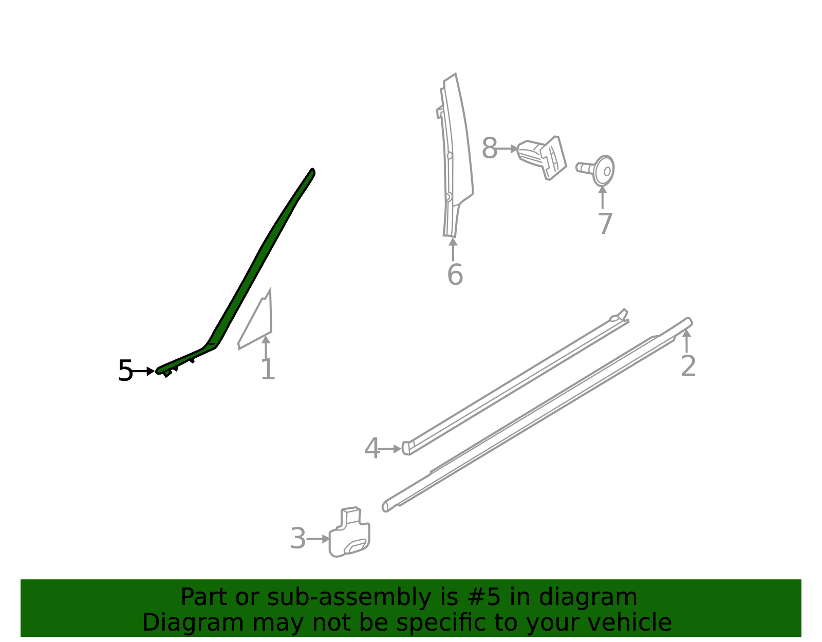 2019-2025 Volvo Door Reveal Molding 31469400 | TascaParts.com