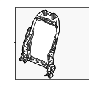 81525T20A11 - Body: Seat Back Frame for Honda: Accord, Civic, Pilot Image