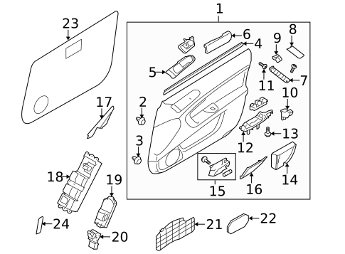 Door for 2009 Subaru Outback #0