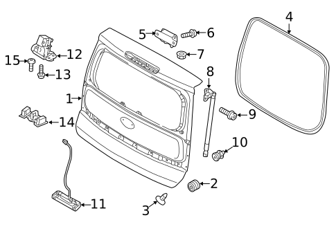 Liftgate for 2015 Kia Soul EV #0