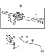 3432695 - Rear Axle; Corporate 210 MM; Differential and Drive Line: Hex Head Bolt, Mounting for Mopar Image