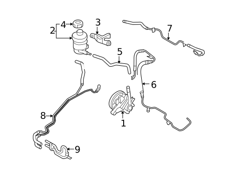 Pump & Hoses for 2011 Kia Sedona #0
