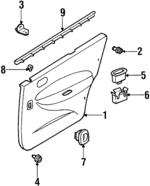 F7CZ14527AA - Electrical: Door Window Switch for Ford: Escort | Mercury: Tracer Image