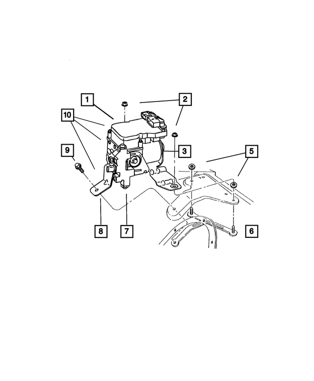 6102666AA - Service Brakes: Push Nut, Mounting for Mopar Image