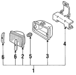 16511818 - Electrical: Fog Lamp Assembly for Pontiac: Firebird Image