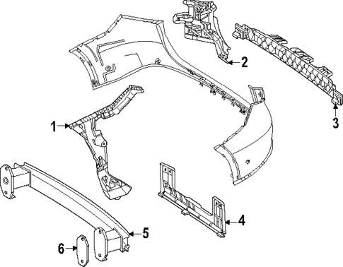 Bumper & Components - Rear for 2025 Mercedes-Benz GLC 350e #2