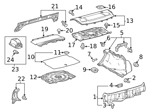 Interior Trim - Rear Body for 2017 Lexus RC300 #0