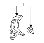 6427524030C0 - Body: Partition Panel for Lexus: RC200t, RC300, RC350 Image