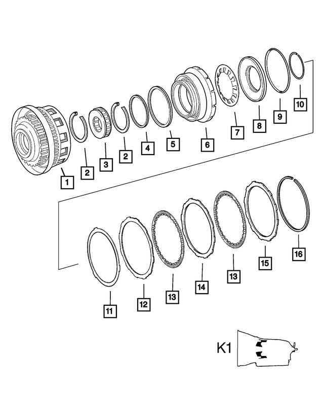 « 52107955AA – Automatic Transmission 5 Speed [DGJ/DJU] : Circlip pour Mopar Image »