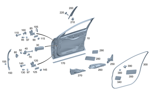 Front Door for 1991 Mercedes-Benz 350SD #0