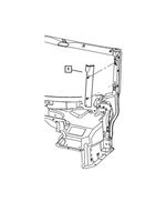 TR83RXFAA - Interior Trim: Windshield Garnish Molding, Left for Mopar Image